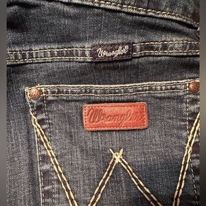 Wrangler Women's Dark Blue Denim Jeans